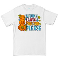 White Autumn leaves and pumpkin please Premium Tee - Artiststas