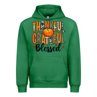 Emerald Thankful Grateful Blessed Urban Hoodie - MaliasSmallBusiness