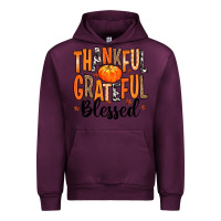 Mauve Wine Thankful Grateful Blessed Urban Hoodie - MaliasSmallBusiness