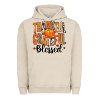 Pigment French Oak Thankful Grateful Blessed Urban Hoodie - MaliasSmallBusiness