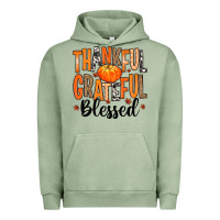 Pigment Oil Green Thankful Grateful Blessed Urban Hoodie - MaliasSmallBusiness