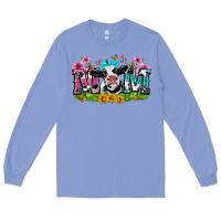 Colony Blue mom with cow Long Sleeve Tee - Zillion Design Studio
