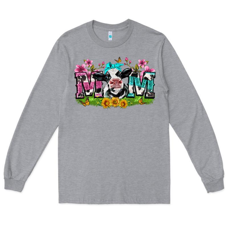 Mom With Cow Long Sleeve Tee by Zillion Design Studio | Teevron
