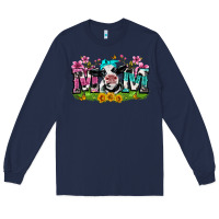 Navy mom with cow Long Sleeve Tee - Zillion Design Studio