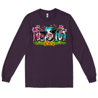 Plum mom with cow Long Sleeve Tee - Zillion Design Studio