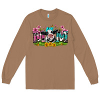 Toasted Coconut mom with cow Long Sleeve Tee - Zillion Design Studio