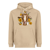 Mushroom sunflower goat Heavyweight Hoodie - Jasminsmagicworld