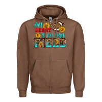 Chestnut my heart is on that field american football Zipper Hoodie - HRA Design Shop