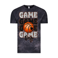 Cloud Black game day basketball bal Vintage Tee - MaliasSmallBusiness