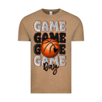 Vintage Coffee game day basketball bal Vintage Tee - MaliasSmallBusiness