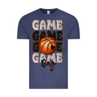 Vintage Denim game day basketball bal Vintage Tee - MaliasSmallBusiness
