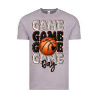 Vintage Zinc game day basketball bal Vintage Tee - MaliasSmallBusiness