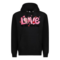 Black love all day every day Premium Hoodie - MaliasSmallBusiness
