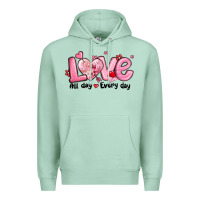 Seafoam love all day every day Premium Hoodie - MaliasSmallBusiness