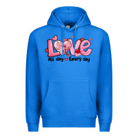 True Royal love all day every day Premium Hoodie - MaliasSmallBusiness