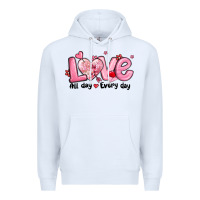 White love all day every day Premium Hoodie - MaliasSmallBusiness
