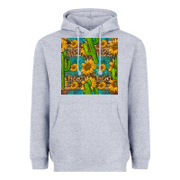 Heather Grey sunflower and cactus seamless pattern Heavyweight Hoodie - BundleAndBundleShop