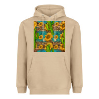 Mushroom sunflower and cactus seamless pattern Heavyweight Hoodie - BundleAndBundleShop