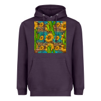 Plum sunflower and cactus seamless pattern Heavyweight Hoodie - BundleAndBundleShop
