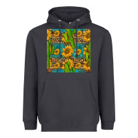 Smoke sunflower and cactus seamless pattern Heavyweight Hoodie - BundleAndBundleShop
