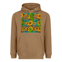Toasted Coconut sunflower and cactus seamless pattern Heavyweight Hoodie - BundleAndBundleShop