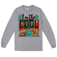 Heather Grey i'm the cool mom Long Sleeve Tee - Zillion Design Studio
