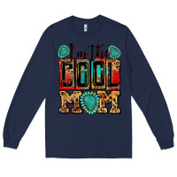 Navy i'm the cool mom Long Sleeve Tee - Zillion Design Studio