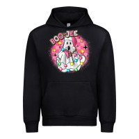 Black boo jee pink christmas ghost Urban Hoodie - MaliasSmallBusiness