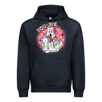Navy boo jee pink christmas ghost Urban Hoodie - MaliasSmallBusiness