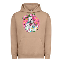 Pigment Burro boo jee pink christmas ghost Urban Hoodie - MaliasSmallBusiness