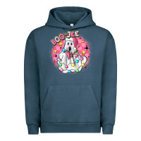 Pigment Midnight Navy boo jee pink christmas ghost Urban Hoodie - MaliasSmallBusiness