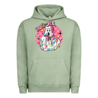 Pigment Oil Green boo jee pink christmas ghost Urban Hoodie - MaliasSmallBusiness