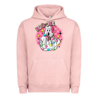 Pigment Salmon boo jee pink christmas ghost Urban Hoodie - MaliasSmallBusiness