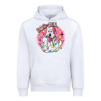 White boo jee pink christmas ghost Urban Hoodie - MaliasSmallBusiness