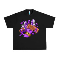 Black domestic violence afro girl sneakers Urban Heavy Tee - RanaPortraitStore