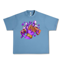Pebble Blue domestic violence afro girl sneakers Urban Heavy Tee - RanaPortraitStore