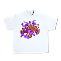 White domestic violence afro girl sneakers Urban Heavy Tee - RanaPortraitStore