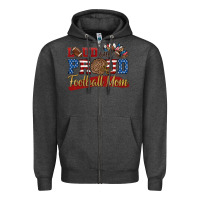 Charcoal Heather loud and proud football mom Zipper Hoodie - HRA Design Shop