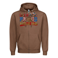 Chestnut loud and proud football mom Zipper Hoodie - HRA Design Shop