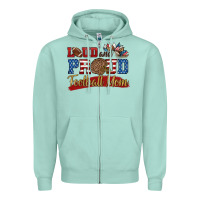 Seafoam loud and proud football mom Zipper Hoodie - HRA Design Shop