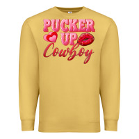 Antique Gold pucker up cowboy Premium Sweatshirt - AdoDesignShop