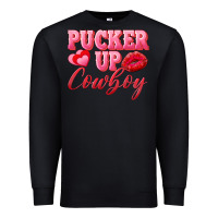 Black pucker up cowboy Premium Sweatshirt - AdoDesignShop