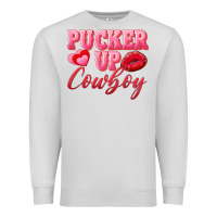 Dove Grey pucker up cowboy Premium Sweatshirt - AdoDesignShop