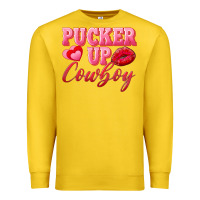 Lemon pucker up cowboy Premium Sweatshirt - AdoDesignShop