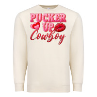 Sandshell pucker up cowboy Premium Sweatshirt - AdoDesignShop