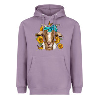 Lavender sunflower bandana goat Heavyweight Hoodie - Jasminsmagicworld