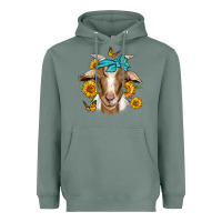 Sage sunflower bandana goat Heavyweight Hoodie - Jasminsmagicworld