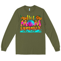 Army Green hot mom summer Long Sleeve Tee - Zillion Design Studio