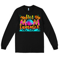 Black hot mom summer Long Sleeve Tee - Zillion Design Studio