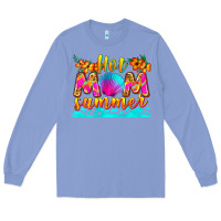 Colony Blue hot mom summer Long Sleeve Tee - Zillion Design Studio